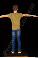  Matthew blue jeans brown t shirt casual dressed green sneakers standing t poses whole body 0005.jpg